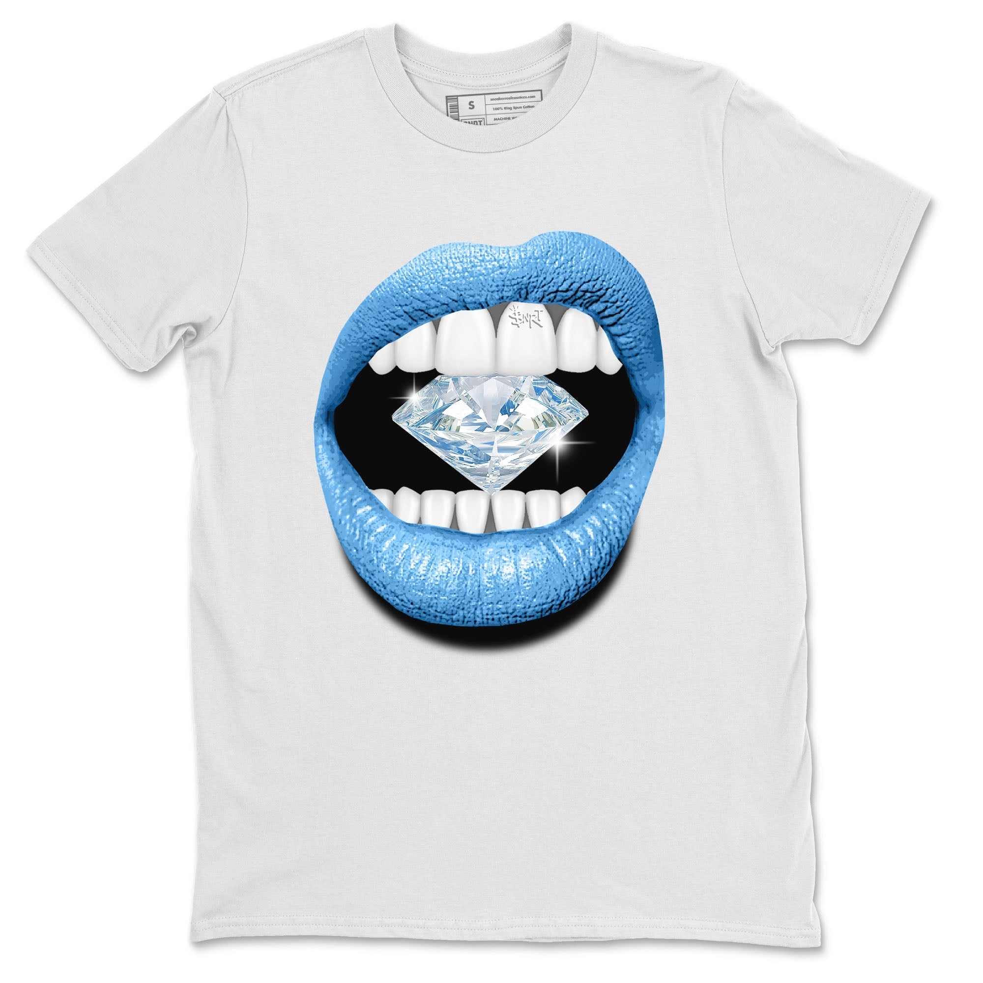 Air Jordan 1 Retro High OG UNC Toe Shirt to match Jordans Lips Diamond Sneaker Tees Air Jordan 1 High OG UNC Toe Tees Crew Neck T-Shirts White 2