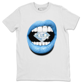 Air Jordan 1 Retro High OG UNC Toe Shirt to match Jordans Lips Diamond Sneaker Tees Air Jordan 1 High OG UNC Toe Tees Crew Neck T-Shirts White 2