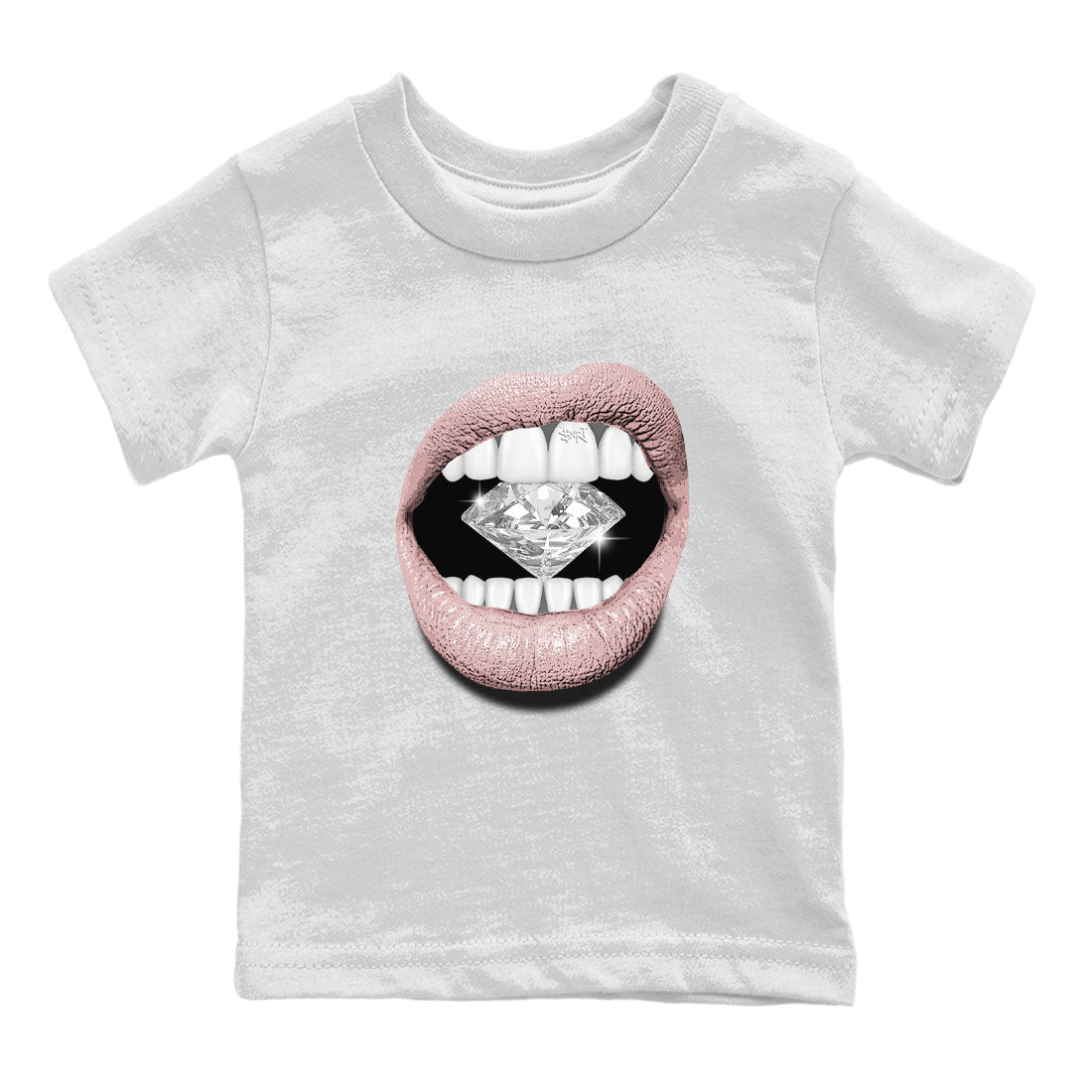 Air Jordan 1 Washed Pink Sneaker Match Tees Lips Diamond Sneaker Tees Air Jordan 1 High OG WMNS Washed Pink Tees Kids Shirts White 2