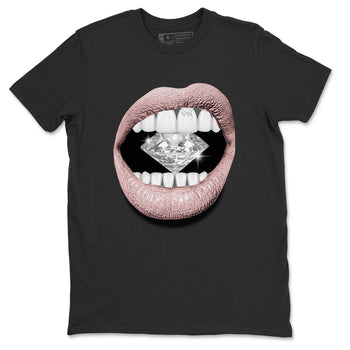 Air Jordan 1 Washed Pink Sneaker Match Tees Lips Diamond Sneaker Tees Air Jordan 1 High OG WMNS Washed Pink Tees Unisex Shirts Black 2