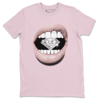 Air Jordan 1 Washed Pink Sneaker Match Tees Lips Diamond Sneaker Tees Air Jordan 1 High OG WMNS Washed Pink Tees Unisex Shirts Pink 2