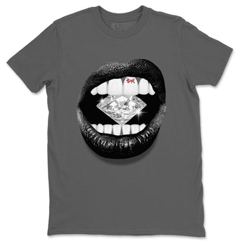 Air Jordan 13 Black Flint Sneaker Match Tees Lips Diamond Sneaker Tees Air Jordan 13 Retro Black Flint Tees Unisex Shirts Cool Grey 2