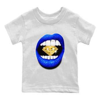 Air Jordan 14 Laney Sneaker Match Tees Lips Diamond Sneaker Tees Jordan 14 Laney Sneaker Release Tees Kids Shirts White 2