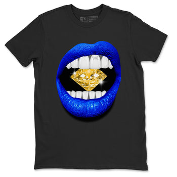Air Jordan 14 Laney Sneaker Match Tees Lips Diamond Sneaker Tees Jordan 14 Laney Sneaker Release Tees Unisex Shirts Black 2