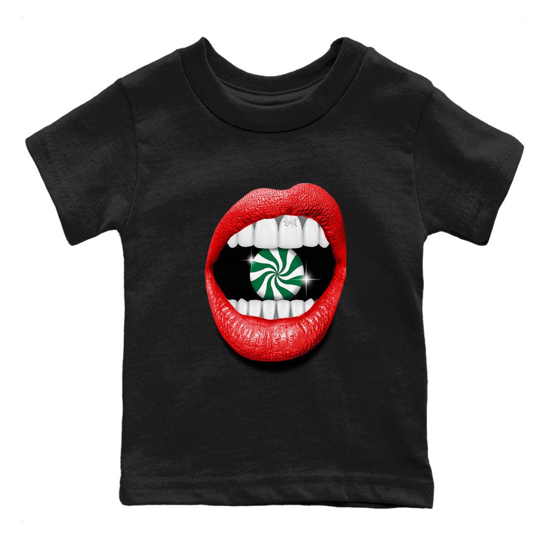 Air Jordan 2 Christmas shirt to match jordans Lips Diamond holiday christmas sneaker match tees AJ2 Low Christmas SNRT Sneaker Release Tees Baby Toddler Black 2 T-Shirt