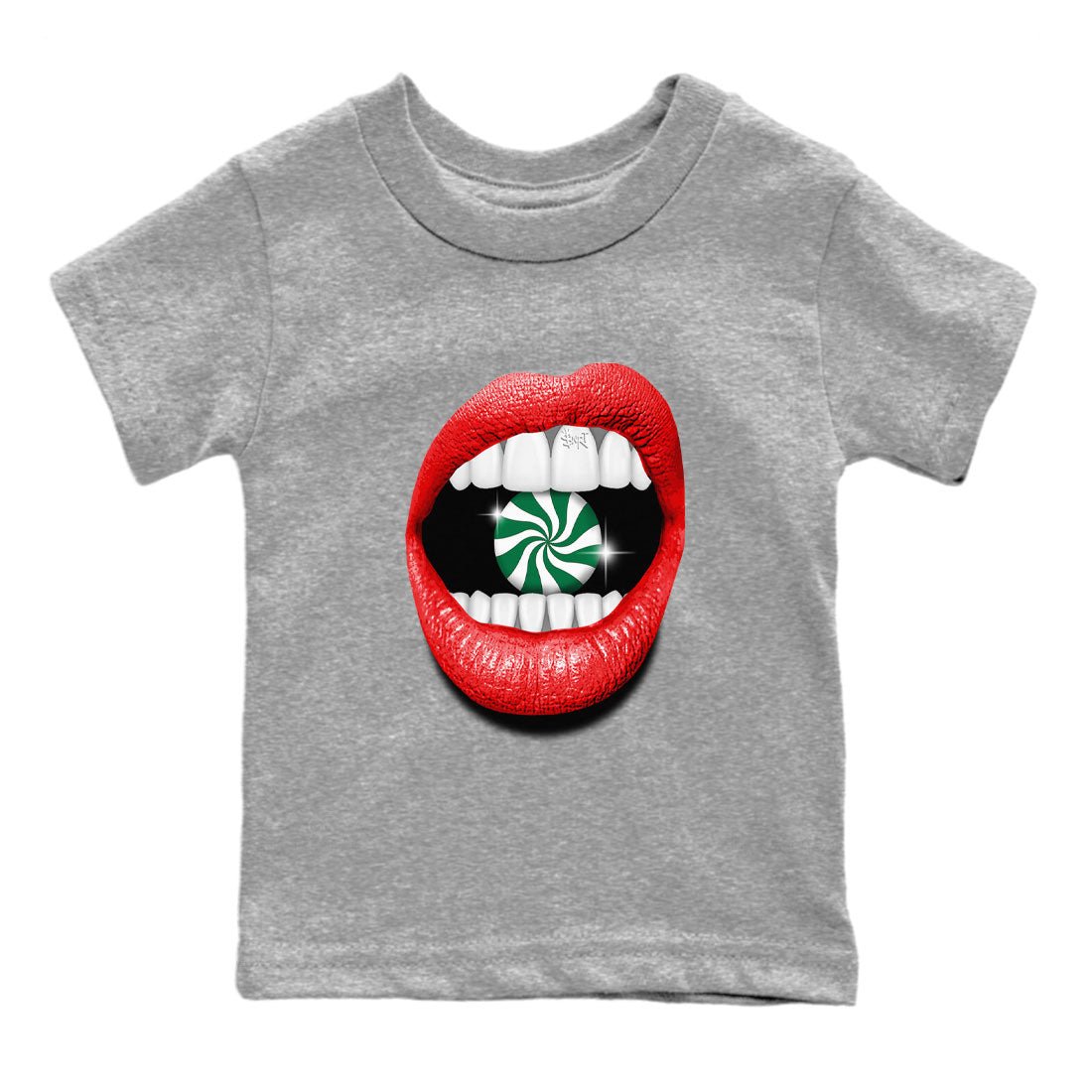 Air Jordan 2 Christmas shirt to match jordans Lips Diamond holiday christmas sneaker match tees AJ2 Low Christmas SNRT Sneaker Release Tees Baby Toddler Heather Grey 2 T-Shirt