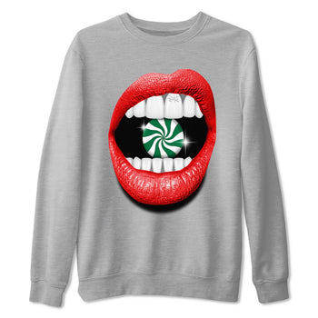 Air Jordan 2 Christmas shirt to match jordans Lips Diamond holiday christmas sneaker match tees AJ2 Low Christmas SNRT Sneaker Release Tees Unisex Heather Grey 2 T-Shirt