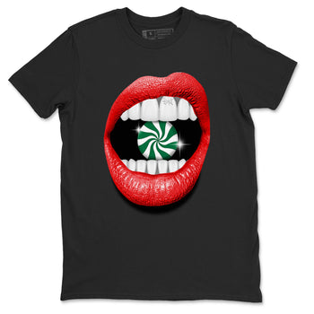 Air Jordan 2 Christmas shirt to match jordans Lips Diamond holiday christmas sneaker match tees AJ2 Low Christmas SNRT Sneaker Release Tees Unisex Black 2 T-Shirt