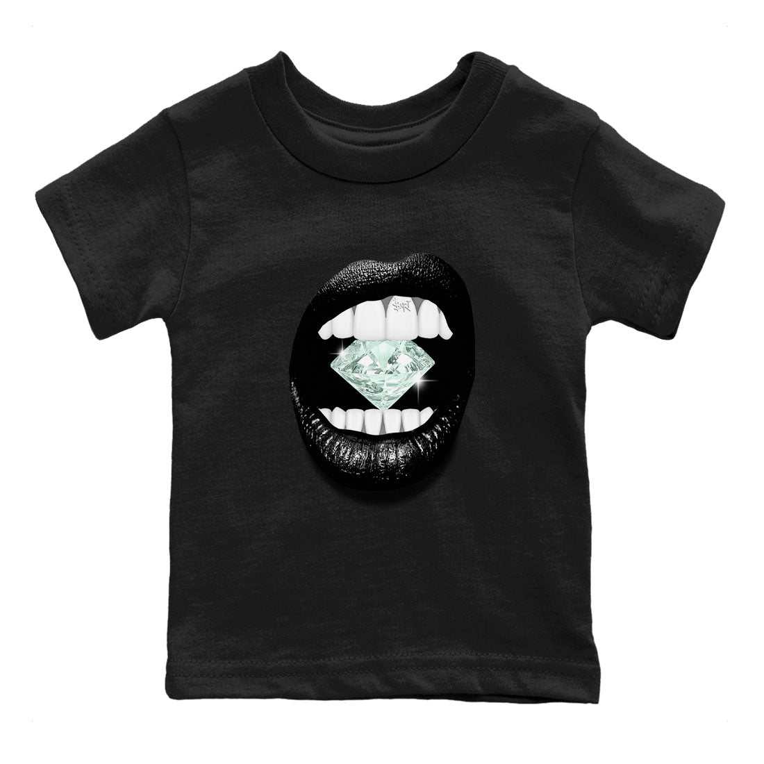3s Green Glow shirt to match jordans Lips Diamond sneaker tees Air Jordan 3 Green Glow SNRT sneaker release tees baby toddler Black 2 cotton Shirt