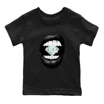 3s Green Glow shirt to match jordans Lips Diamond sneaker tees Air Jordan 3 Green Glow SNRT sneaker release tees baby toddler Black 2 cotton Shirt
