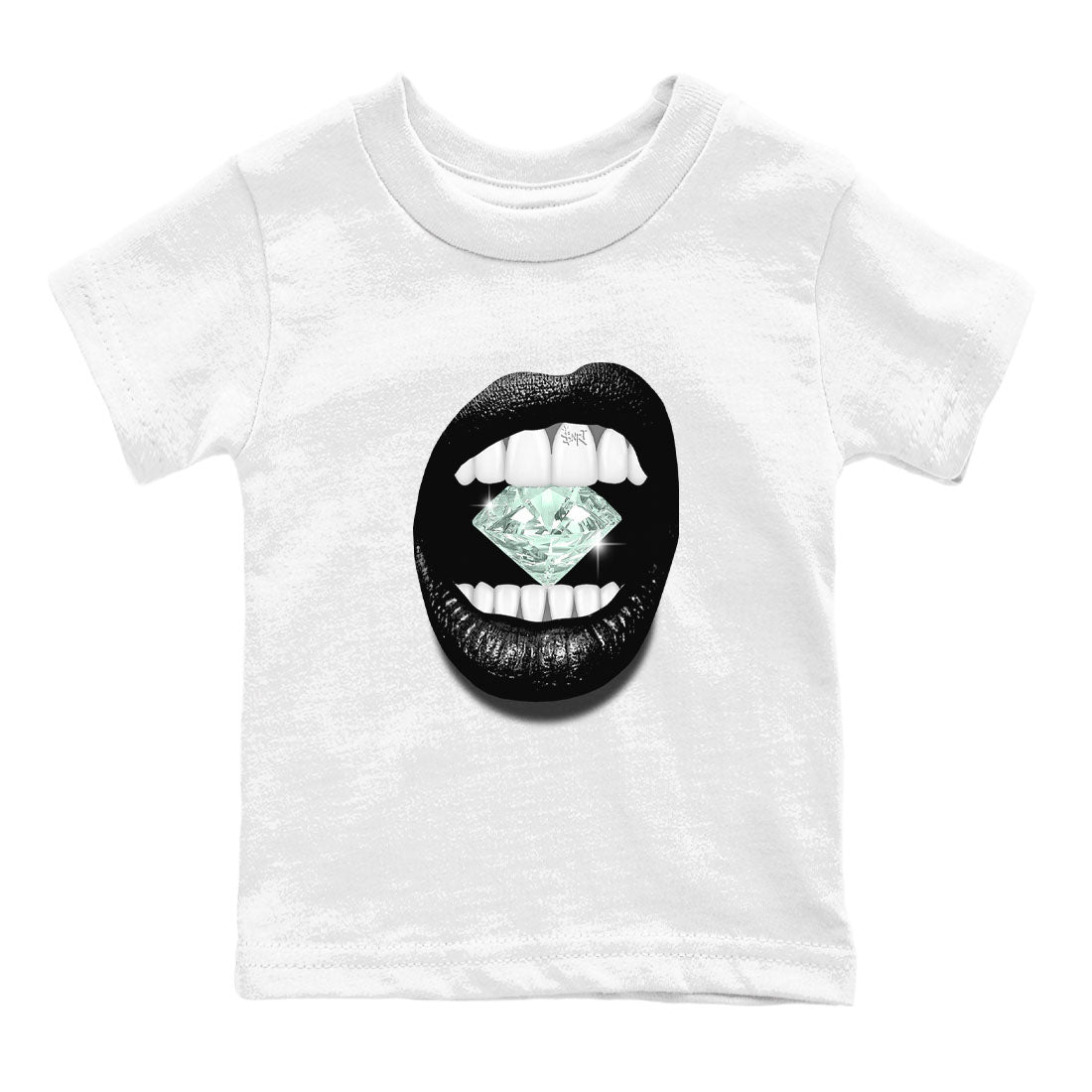 3s Green Glow shirt to match jordans Lips Diamond sneaker tees Air Jordan 3 Green Glow SNRT sneaker release tees baby toddler White 2 cotton Shirt