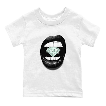 3s Green Glow shirt to match jordans Lips Diamond sneaker tees Air Jordan 3 Green Glow SNRT sneaker release tees baby toddler White 2 cotton Shirt