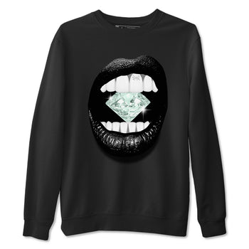 3s Green Glow shirt to match jordans Lips Diamond sneaker tees Air Jordan 3 Green Glow SNRT Sneaker Release Tees unisex cotton Black 2 crew neck shirt
