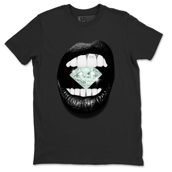 3s Green Glow shirt to match jordans Lips Diamond sneaker tees Air Jordan 3 Green Glow SNRT Sneaker Release Tees unisex cotton Black 2 crew neck shirt