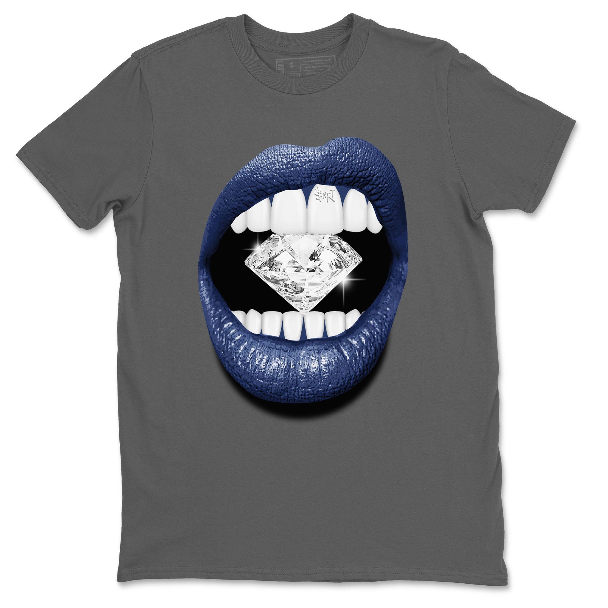 Air Jordan 3 Midnight Navy shirt to match jordans Lips Diamond sneaker tees 3s Midnight Navy SNRT Sneaker T Shirt  unisex cotton Cool Grey 2 crew neck shirt