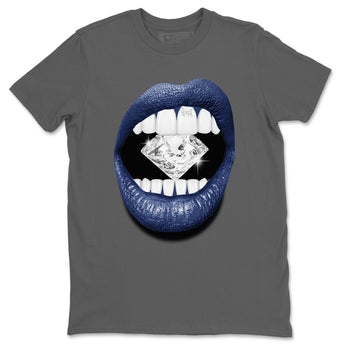 Air Jordan 3 Midnight Navy shirt to match jordans Lips Diamond sneaker tees 3s Midnight Navy SNRT Sneaker T Shirt  unisex cotton Cool Grey 2 crew neck shirt