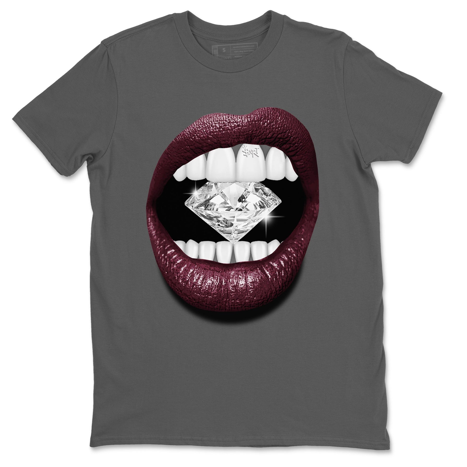 Air Jordan 5 Burgundy Sneaker Match Tees Lips Diamond Sneaker Tees Jordan 5 Burgundy Sneaker Release Tees Matching Outfits Unisex Shirts Cool Grey 2