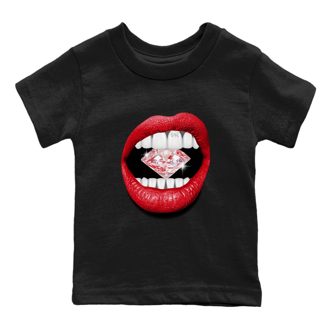 Air Jordan 6 Toro Bravo Sneaker Match Tees Lips Diamond Sneaker Tees Air Jordan 6 Toro Tees Kids Shirts Black 2