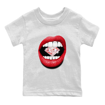 Air Jordan 6 Toro Bravo Sneaker Match Tees Lips Diamond Sneaker Tees Air Jordan 6 Toro Tees Kids Shirts White 2