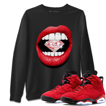 Air Jordan 6 Toro Bravo Sneaker Match Tees Lips Diamond Sneaker Tees Air Jordan 6 Toro Tees Unisex Shirts Black 1