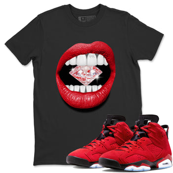 Air Jordan 6 Toro Bravo Sneaker Match Tees Lips Diamond Sneaker Tees Air Jordan 6 Toro Tees Unisex Shirts Black 1