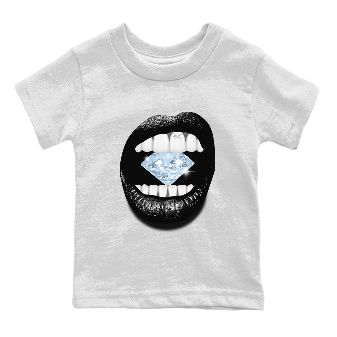 Air Jordan 7 Chambray Sneaker Match Tees Lips Diamond Sneaker Tees Jordan 7 Chambray Sneaker Release Tees Kids Shirts White 2