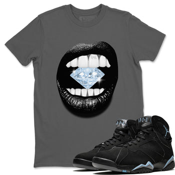 Air Jordan 7 Chambray Sneaker Match Tees Lips Diamond Sneaker Tees Jordan 7 Chambray Sneaker Release Tees Unisex Shirts Cool Grey 1
