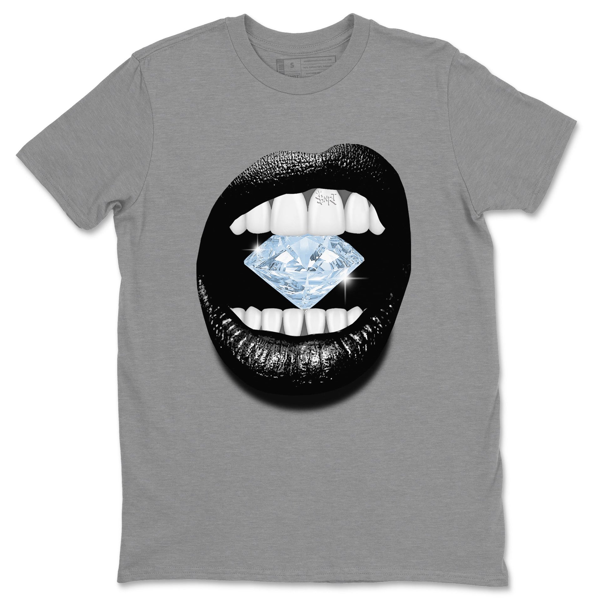 Air Jordan 7 Chambray Sneaker Match Tees Lips Diamond Sneaker Tees Jordan 7 Chambray Sneaker Release Tees Unisex Shirts Heather Grey 2