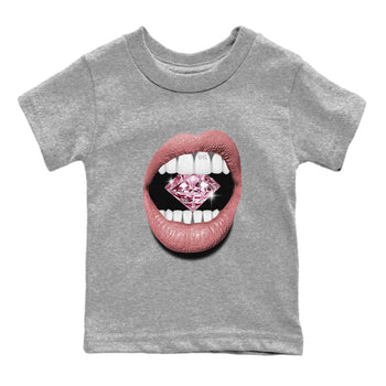 Dunk Valentines Day tees to match jordans Lips Diamond sneaker tees Dunk Valentines Day 2024 SNRT Sneaker Tees Baby Toddler Sneaker Matching Shirt Heather Grey 2 T-Shirt