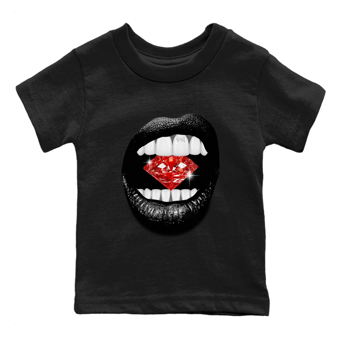 Adidas Yeezy Boost 350 V2 Bred shirt to match jordans Lips Diamond sneaker tees Yeezy 350 Bred SNRT Sneaker Release Tees Baby Toddler Black 2 T-Shirt