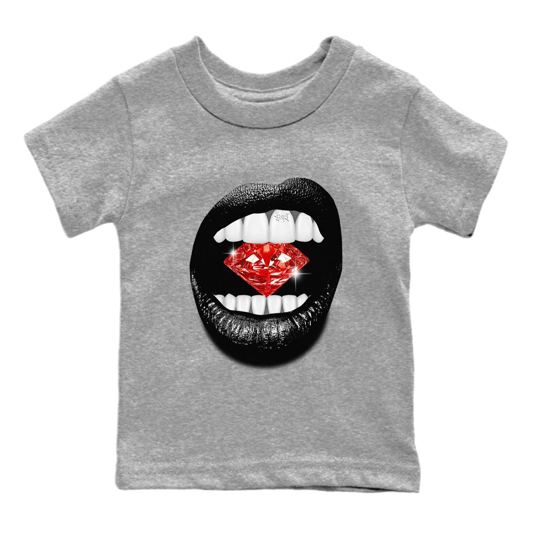 Adidas Yeezy Boost 350 V2 Bred shirt to match jordans Lips Diamond sneaker tees Yeezy 350 Bred SNRT Sneaker Release Tees Baby Toddler Heather Grey 2 T-Shirt