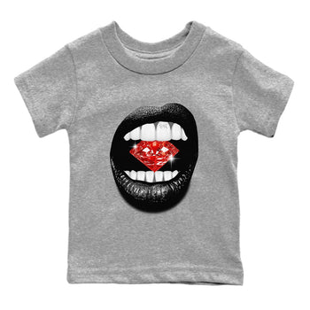 Adidas Yeezy Boost 350 V2 Bred shirt to match jordans Lips Diamond sneaker tees Yeezy 350 Bred SNRT Sneaker Release Tees Baby Toddler Heather Grey 2 T-Shirt