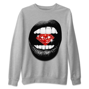 Adidas Yeezy Boost 350 V2 Bred shirt to match jordans Lips Diamond sneaker tees Yeezy 350 Bred SNRT Sneaker Release Tees Unisex Heather Grey 2 T-Shirt