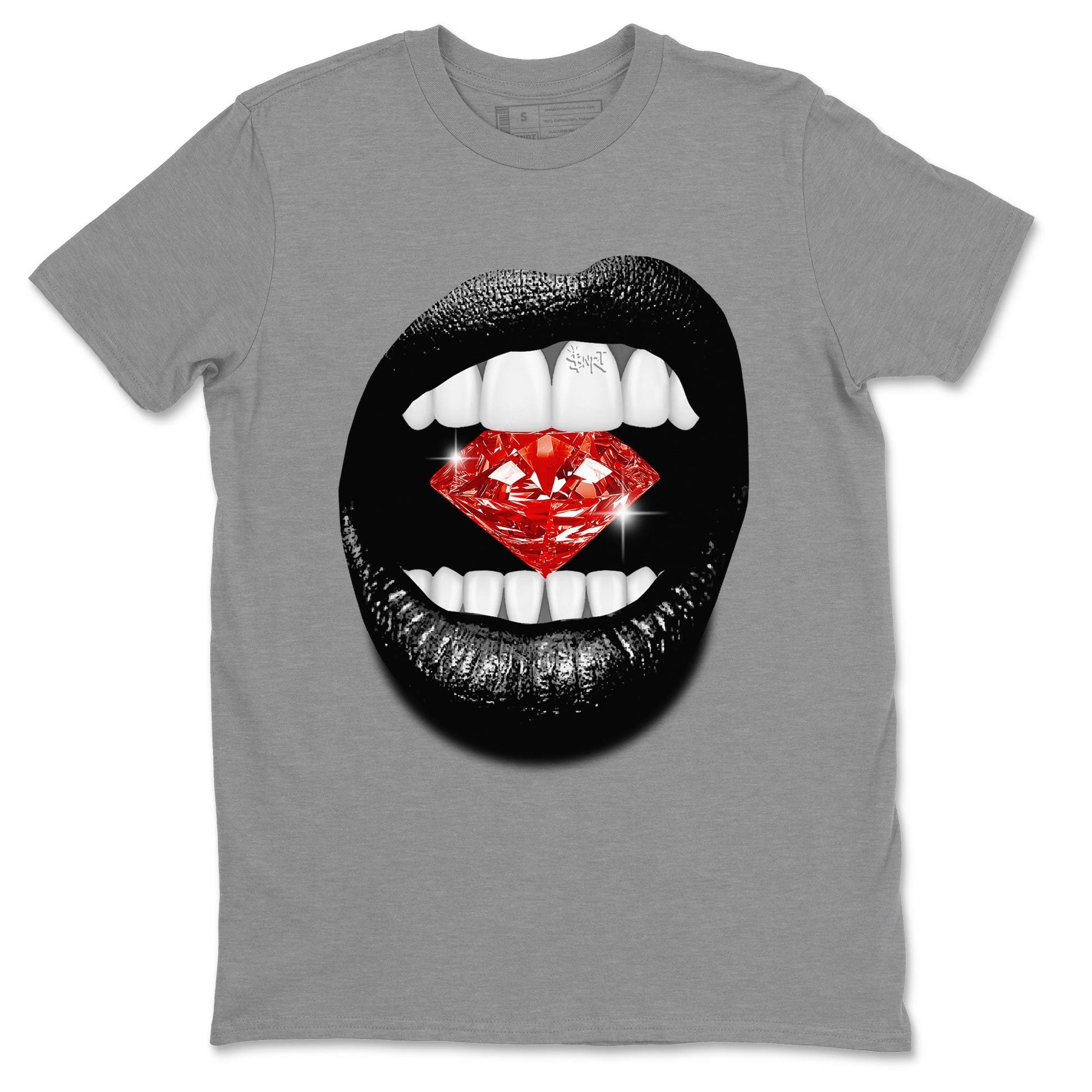 Adidas Yeezy Boost 350 V2 Bred shirt to match jordans Lips Diamond sneaker tees Yeezy 350 Bred SNRT Sneaker Release Tees Unisex Heather Grey 2 T-Shirt