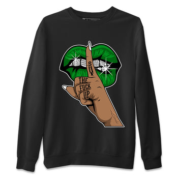 Air Jordan 1 Celtics Sneaker Match Tees Lips Hand Sneaker Tees Air Jordan 1 High OG Celtics Sneaker Release Tees Unisex Shirts Black 2