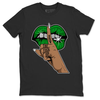 Air Jordan 1 Celtics Sneaker Match Tees Lips Hand Sneaker Tees Air Jordan 1 High OG Celtics Sneaker Release Tees Unisex Shirts Black 2