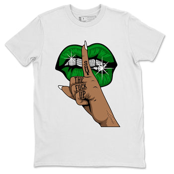 Air Jordan 1 Celtics Sneaker Match Tees Lips Hand Sneaker Tees Air Jordan 1 High OG Celtics Sneaker Release Tees Unisex Shirts White 2