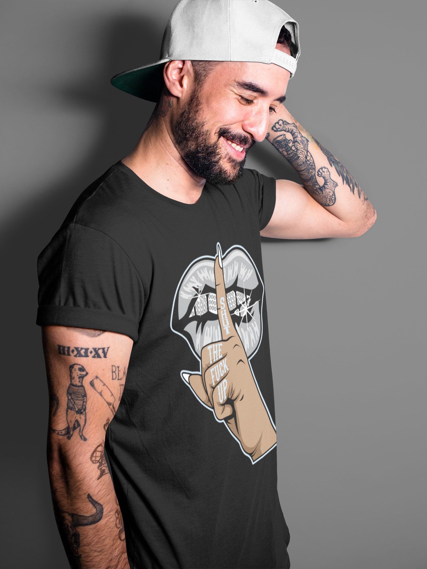 Jordan 11 Cool Grey Sneaker Match Tees Lips Hand Sneaker Tees Jordan 11 Cool Grey Sneaker Release Tees Unisex Shirts