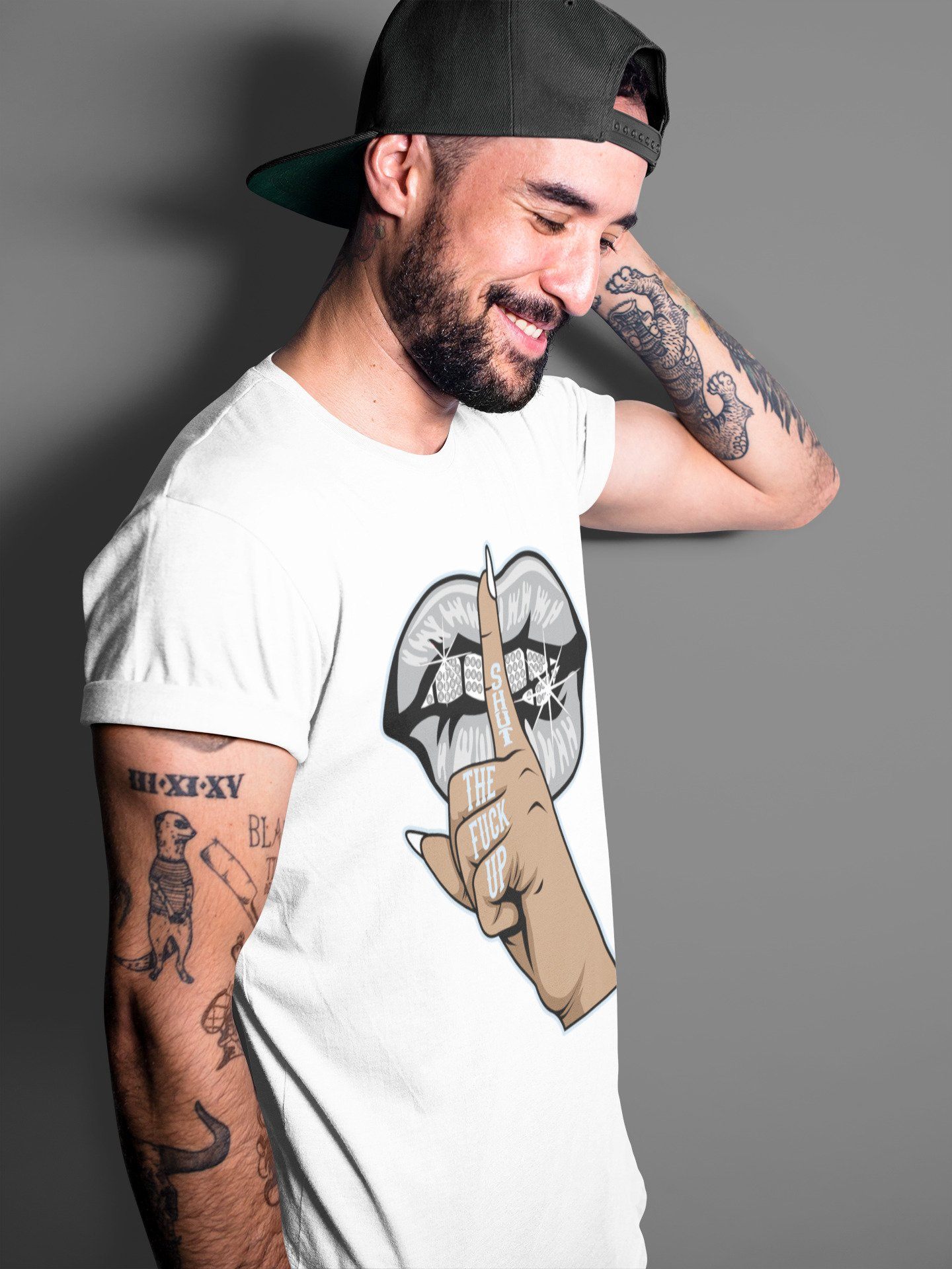 Jordan 11 Cool Grey Sneaker Match Tees Lips Hand Sneaker Tees Jordan 11 Cool Grey Sneaker Release Tees Unisex Shirts