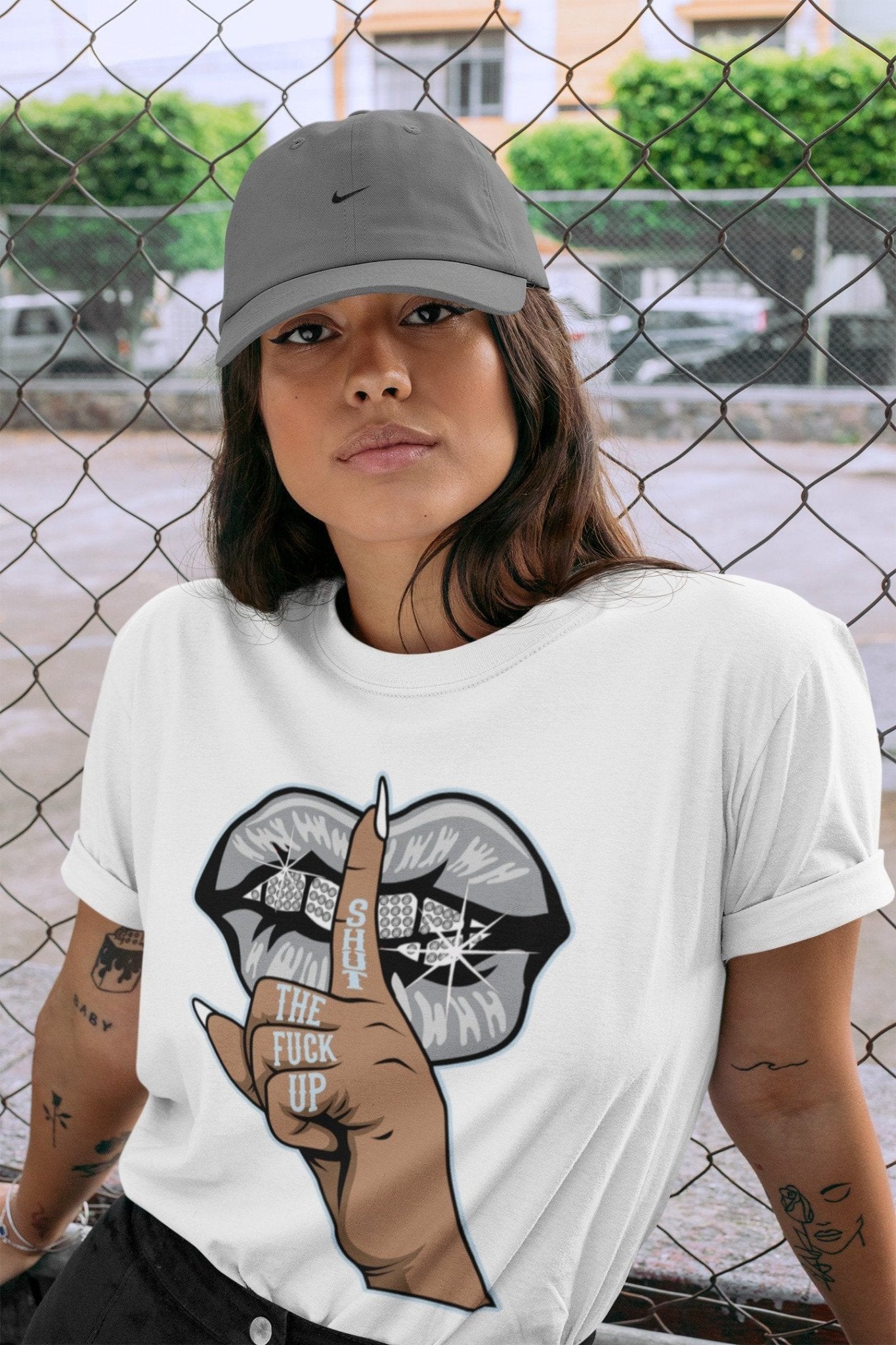 Jordan 11 Cool Grey Sneaker Match Tees Lips Hand Sneaker Tees Jordan 11 Cool Grey Sneaker Release Tees Unisex Shirts