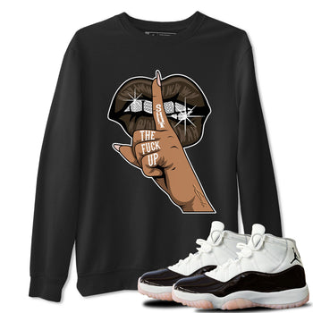 Air Jordan 11 Neapolitan shirt to match jordans Lips Hand special sneaker matching tees Jordan 11 WMNS Neapolitan SNRT sneaker tees Unisex Black 1 T-Shirt