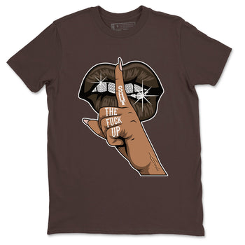 Air Jordan 11 Neapolitan shirt to match jordans Lips Hand special sneaker matching tees Jordan 11 WMNS Neapolitan SNRT sneaker tees Unisex Dark Chocolate 2 T-Shirt
