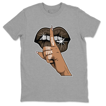 Air Jordan 11 Neapolitan shirt to match jordans Lips Hand special sneaker matching tees Jordan 11 WMNS Neapolitan SNRT sneaker tees Unisex Heather Grey 2 T-Shirt
