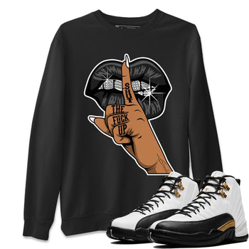 Jordan 12 Royalty Sneaker Match Tees Lips Hand Sneaker Tees Jordan 12 Royalty Sneaker Release Tees Unisex Shirts
