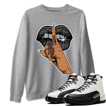 Jordan 12 Royalty Sneaker Match Tees Lips Hand Sneaker Tees Jordan 12 Royalty Sneaker Release Tees Unisex Shirts