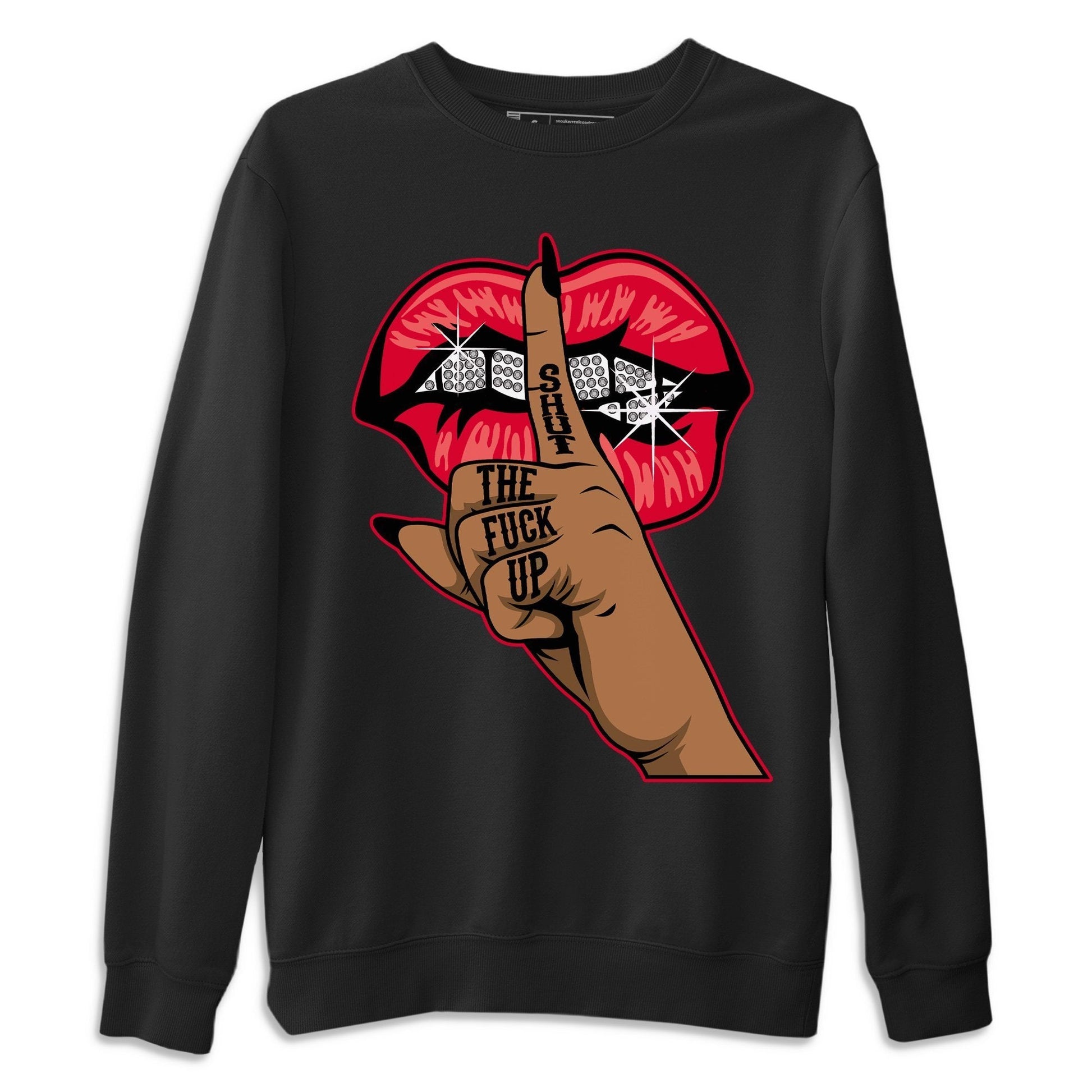 Jordan 4 Red Thunder Sneaker Match Tees Lips Hand Sneaker Tees Jordan 4 Red Thunder Sneaker Release Tees Unisex Shirts