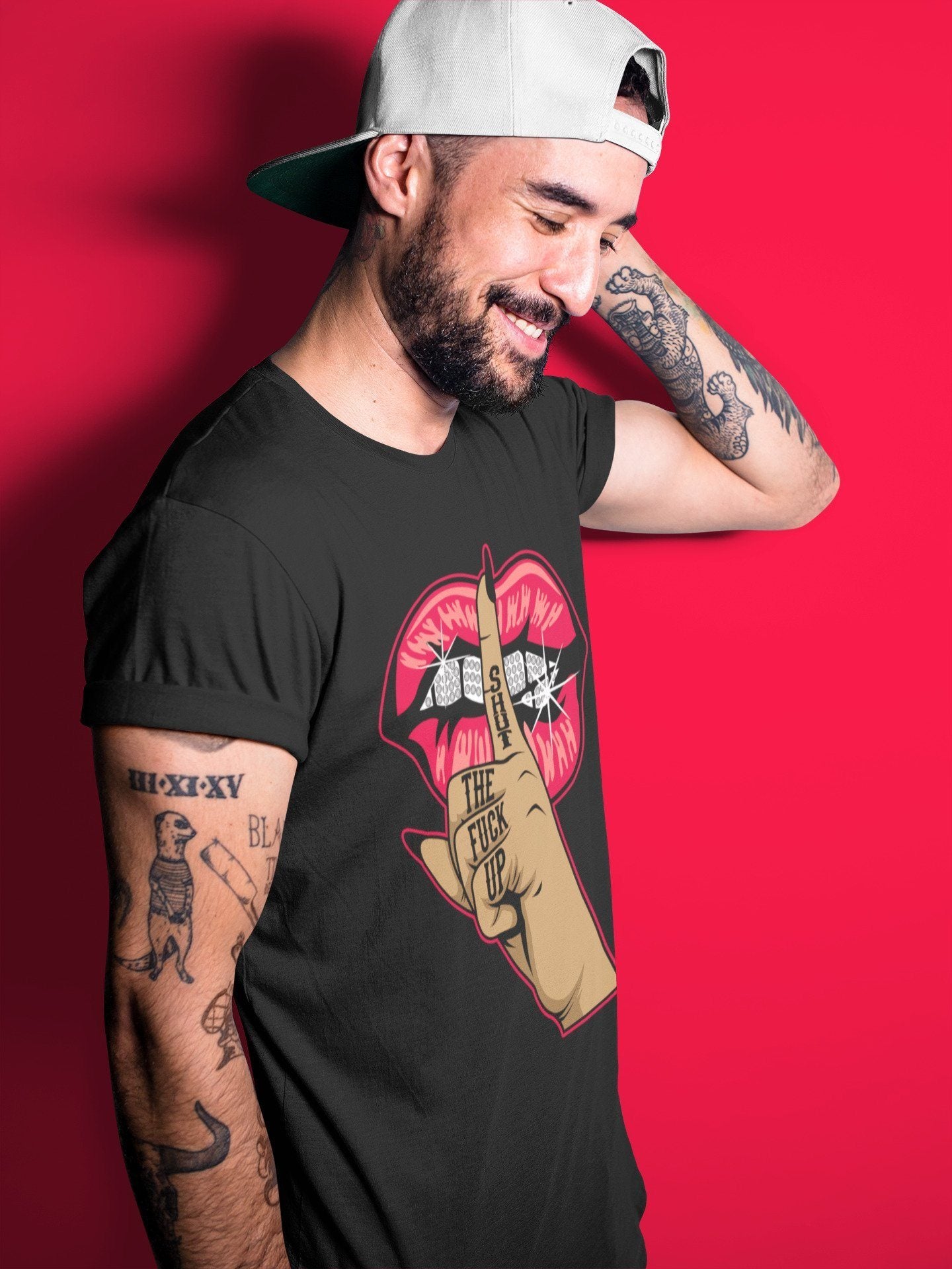 Jordan 4 Red Thunder Sneaker Match Tees Lips Hand Sneaker Tees Jordan 4 Red Thunder Sneaker Release Tees Unisex Shirts