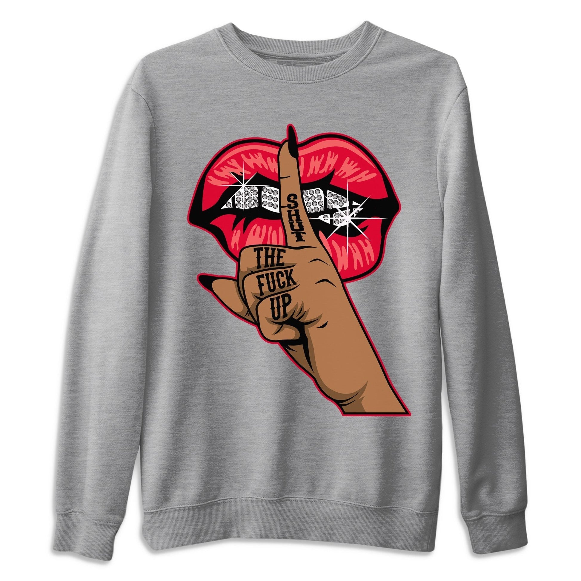 Jordan 4 Red Thunder Sneaker Match Tees Lips Hand Sneaker Tees Jordan 4 Red Thunder Sneaker Release Tees Unisex Shirts