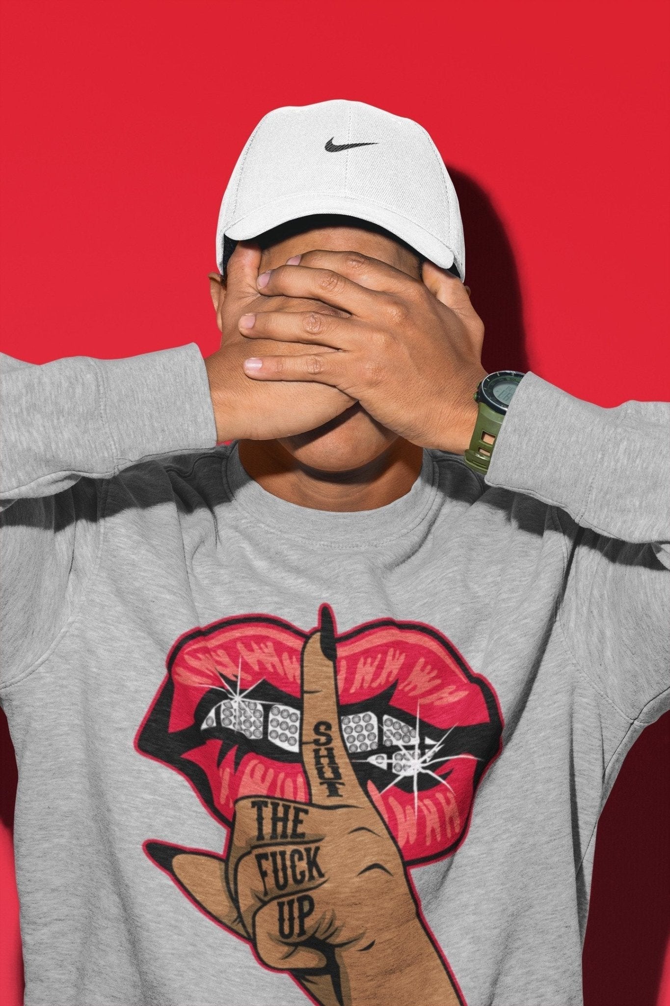 Jordan 4 Red Thunder Sneaker Match Tees Lips Hand Sneaker Tees Jordan 4 Red Thunder Sneaker Release Tees Unisex Shirts