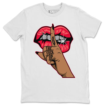 Jordan 4 Red Thunder Sneaker Match Tees Lips Hand Sneaker Tees Jordan 4 Red Thunder Sneaker Release Tees Unisex Shirts
